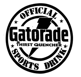 GATORADE THIRST QUENCHER OFFICIAL SPORTS DRINK logo