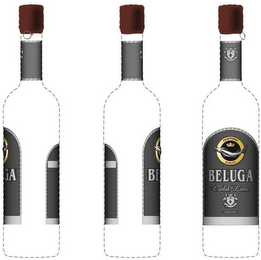 GAUDEAMUS IGITUR  EXCEPTIONAL QUALITY  BELUGA  GOLD LINE  NOBLE VODKA logo
