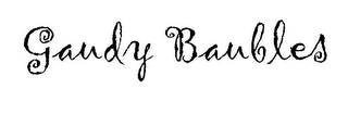 GAUDY BAUBLES logo