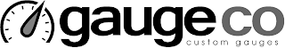 GAUGECO CUSTOM GAUGES logo
