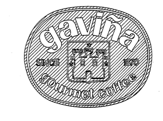 GAVINA SINCE 1870 GOURMET COFFEE logo