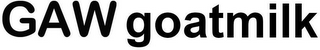 GAW GOATMILK logo