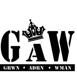 GAW GRWN ADRN WMAN logo