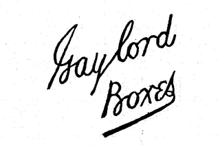 GAYLORD BOXES logo