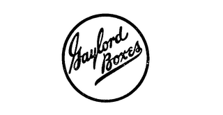 GAYLORD BOXES logo