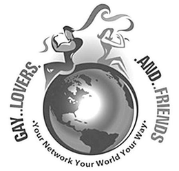 GAY..LOVERS. .AND..FRIENDS .YOUR NETWORK YOUR WORLD YOUR WAY. logo