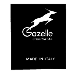 GAZELLE SPORTSWEAR MADE IN ITALY logo