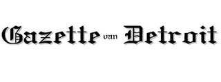 GAZETTE VAN DETROIT logo