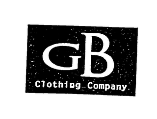 GB CLOTHING COMPANY logo