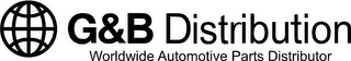 G&B DISTRIBUTION WORLDWIDE AUTOMOTIVE PARTS DISTRIBUTOR logo