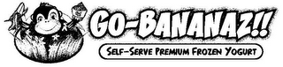GB! GO-BANANAZ!! SELF-SERVE PREMIUM FROZEN YOGURT logo
