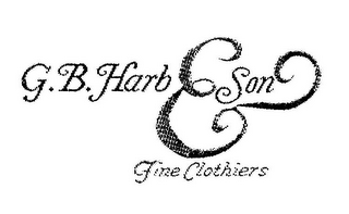 G.B. HARB & SON FINE CLOTHIERS logo