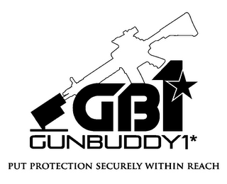 GB1 GUNBUDDY1 PUT PROTECTION SECURELY WITHIN REACH logo