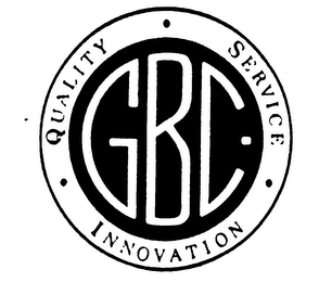 GBC QUALITY SERVICE INNOVATION logo