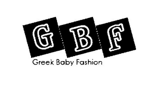 GBF GREEK BABY FASHION logo