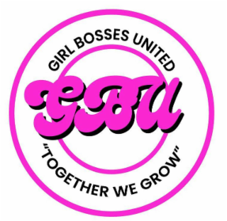 GBU GIRL BOSSES UNITED "TOGETHER WE GROW" logo