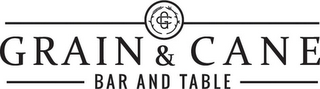 GC GRAIN & CANE BAR AND TABLE logo