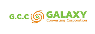 G.C.C GALAXY CONVERTING CORPORATION logo