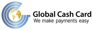 GCC GLOBAL CASH CARD WE MAKE PAYMENTS EASY logo