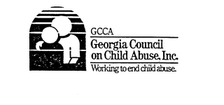 GCCA GEORGIA COUNCIL ON CHILD ABUSE, INC. WORKING TO END CHILD ABUSE. logo