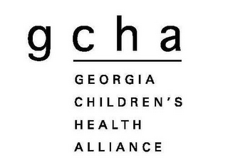 GCHA GEORGIA CHILDREN'S HEALTH ALLIANCE logo