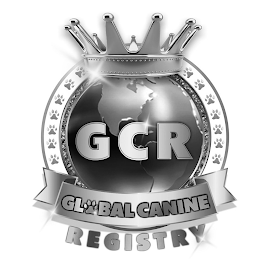 GCR GLOBAL CANINE REGISTRY logo