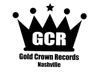 GCR GOLD CROWN RECORDS NASHVILLE logo