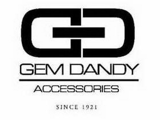 GD GEM DANDY ACCESSORIES SINCE 1921 logo