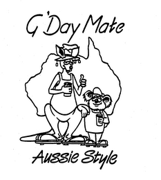G'DAY MATE AUSSIE STYLE logo