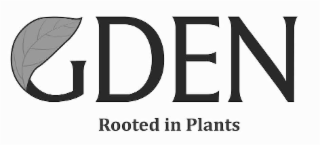 GDEN ROOTED IN PLANTS logo