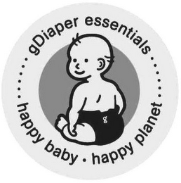 GDIAPER ESSENTIALS HAPPY BABY · HAPPY PLANET logo