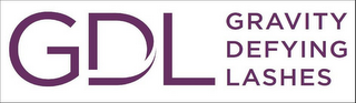 GDL GRAVITY DEFYING LASHES logo