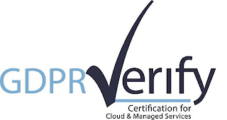 GDPR VERIFY CERTIFICATION FOR CLOUD & MANAGED SERVICES logo