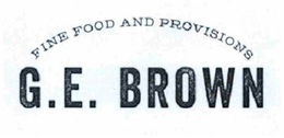 G.E. BROWN FINE FOOD AND PROVISIONS logo