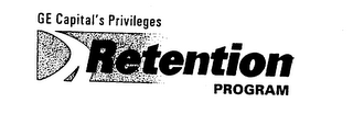 GE CAPITAL'S PRIVILEGES RETENTION PROGRAM logo