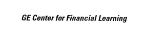 GE CENTER FOR FINANCIAL LEARNING logo
