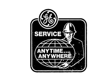 GE SERVICE ANYTIME ... ANYWHERE logo