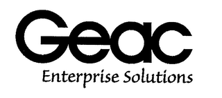GEAC ENTERPRISE SOLUTIONS logo