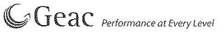 GEAC PERFORMANCE AT EVERY LEVEL logo