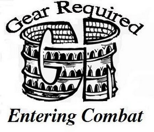 GEAR REQUIRED ENTERING COMBAT GR logo