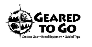 GEARED TO GO OUTDOOR GEAR RENTAL EQUIPMENT GUIDED TRIPS logo