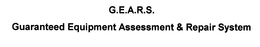 G.E.A.R.S. GUARANTEED EQUIPMENT ASSESSMENT & REPAIR SYSTEM logo