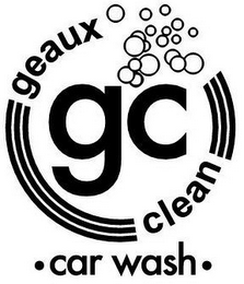 GEAUX CLEAN CAR WASH GC logo