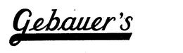GEBAUER'S logo