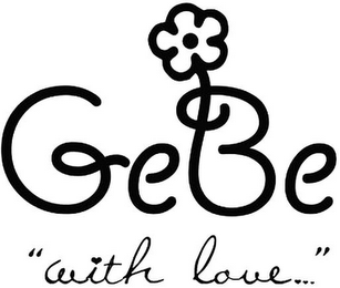 GEBE "WITH LOVE..." logo