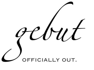 GEBUT OFFICIALLY OUT. logo