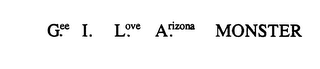 GEE. I. LOVE. ARIZONA. MONSTER logo