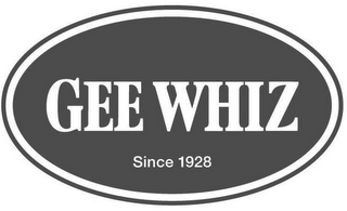 GEE WHIZ SINCE 1928 logo