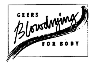 GEERS BLOWDRYING FOR BODY logo