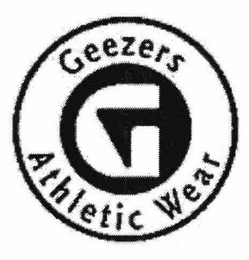 GEEZERS ATHLETIC WEAR G logo